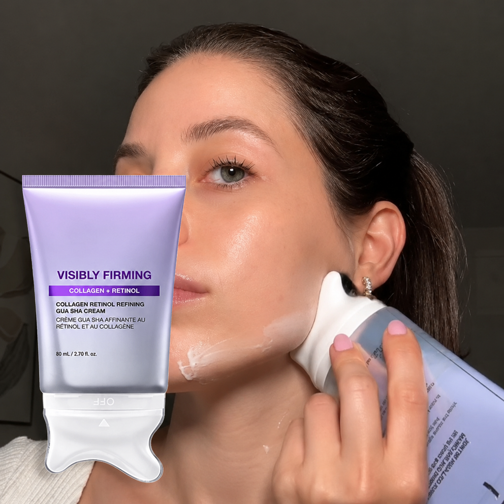 Crema Viso Effetto Lifting al Retinolo e Collagene con Gua Sha