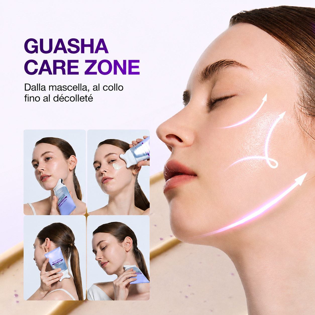 Crema Viso Effetto Lifting al Retinolo e Collagene con Gua Sha